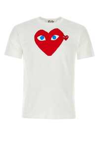 COMME DES GARCONS PLAY White / P1T086 WHTRED