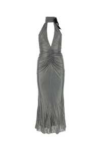 ALESSANDRA RICH Grey viscose dress / FAB3428 030