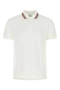 버버리 White piquet polo shirt  / 8056225 A1464