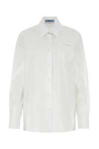 프라다 White poplin shirt / P443GUS2311XV2 F0009