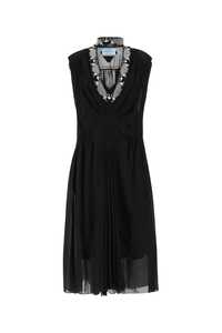 프라다 Black viscose dress  / P3F87S2121ZPQ F0967