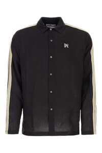 팜엔젤스 Black linen shirt / PMBD056E23FAB001 1003