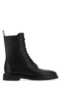 토리버치 Black leather Combat ankle / 154336 006