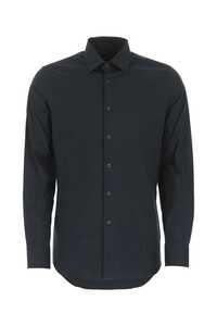 프라다 Black poplin shirt / UCM608F62 F0008