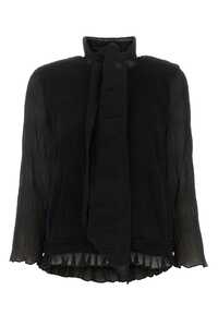 가니 Black polyester blouse / F8318 099