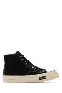 VISVIM Black canvas sneakers / 0123101001005 BLACK