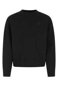 아미 Black cotton blend sweatshirt / USW012740 001