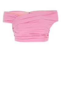 DSQUARED Pink polyester top / S75NC1027S47858 374