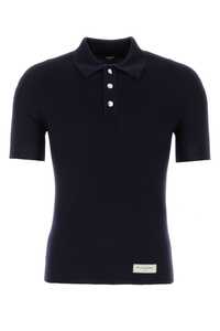 발망 Navy blue wool polo shirt  / BH1GB065KE93 6AE