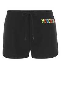 MOSCHINO Black cotton shorts / A0331528 2555