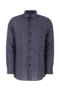 에트로 Denim blue linen shirt / 1K5266102 0200