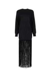 케이트 Black viscose blend dress / 9301401K401 200