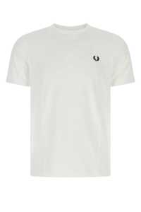 프레드페리 White cotton t-shirt / M3519 100