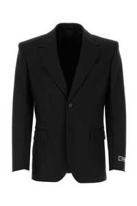 베르사체 Black wool blazer / 10121481A07978 1B000