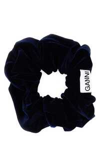 가니 Midnight blue velvet scrunchie / A5099 707