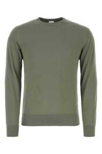 ASPESI Sage green cotton sweater / M0103371 01393