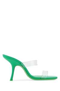 BY FAR Grass green Clara mules / 22SSCLASPGGLS SPG