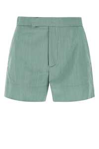 WANDERING Sage green wool shorts  / WGW21306 198