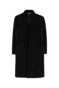 사카이 Black wool coat / 2303114M 001
