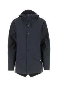 RAINS Midnight blue polyester raincoat / 12010 NAV