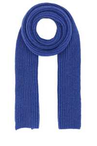 가니 Melange blue wool blend scarf / A5357 578