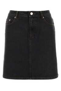아페쎄 Black denim miniskirt / COGUIF06094 LZE