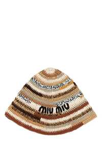 미우미우 Multicolor crochet hat / 5HC3262F46 F0018